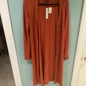 Sanctuary size S burnt orange long cardigan